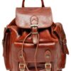 leather backpack,